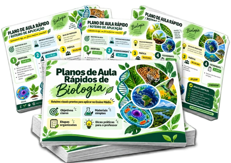 Prévia dos Planos de Aula Rápidos de Biologia