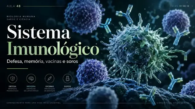 Capa da aula Sistema Imunológico, Vacinas e Soros