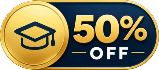 50% de desconto